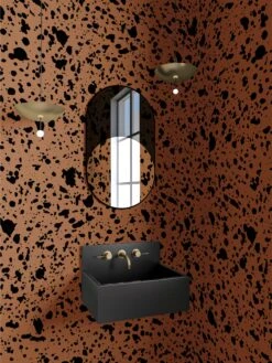 Appaloosa© Mural Wallpaper In Chestnut -Drop It Modern Sales appaloosa chestnut render 05