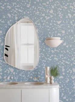 Appaloosa© Mural Wallpaper In Cornflower -Drop It Modern Sales appaloosa cornflower render 02