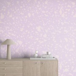Appaloosa© Mural Wallpaper In Lilac -Drop It Modern Sales appaloosa lilac render 04