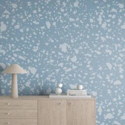 Appaloosa© Mural Wallpaper In Cornflower -Drop It Modern Sales appaloosa render cornflower 03