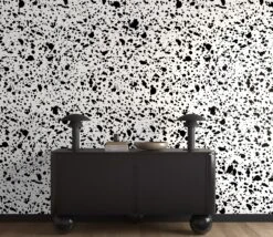 Appaloosa© Mural Wallpaper In Black + White -Drop It Modern Sales apploosa black white render 05