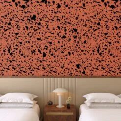 Appaloosa© Mural Wallpaper In Brick + Black -Drop It Modern Sales apploosa brick black render 04
