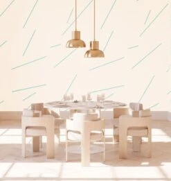 Bang Dem Sticks© Wallpaper In Tiffany -Drop It Modern Sales bang dem sticks tiffany rendering 05