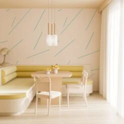 Bang Dem Sticks© Wallpaper In Tiffany -Drop It Modern Sales bang den sticks tiffany rendering 07