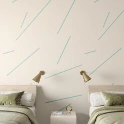 Bang Dem Sticks© Wallpaper In Tiffany -Drop It Modern Sales bang dem sticks tiffany render 02