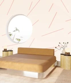 Bang Dem Sticks© Wallpaper In Bubblegum -Drop It Modern Sales bangdemsticksbubblegumrender 02