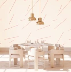 Bang Dem Sticks© Wallpaper In Bubblegum -Drop It Modern Sales bangdemsticksbubblegumrender 01