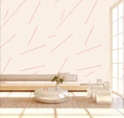 Bang Dem Sticks© Wallpaper In Bubblegum -Drop It Modern Sales bangdemsticksbubblegumrendering05