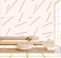 Bang Dem Sticks© Wallpaper In Fuchsia -Drop It Modern Sales bangdemsticksfuchsiarender 03