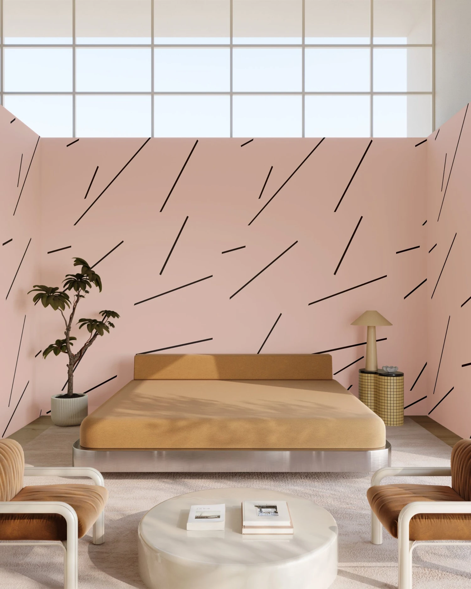 Bang Dem Sticks© Wallpaper In Mauve 8 Bang Dem Sticks© Wallpaper In Mauve - Image 8