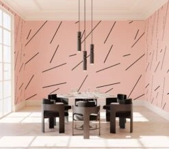 Bang Dem Sticks© Wallpaper In Mauve 14 Bang Dem Sticks© Wallpaper In Mauve -Drop It Modern Sales bangdemsticksmauverender05