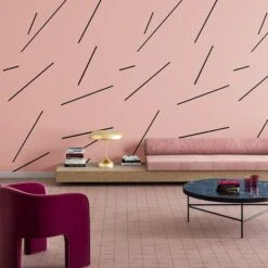 Bang Dem Sticks© Wallpaper In Mauve 15 Bang Dem Sticks© Wallpaper In Mauve -Drop It Modern Sales bangdemsticksmauverender08