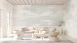 Big Sky© Mural Wallpaper In Boston -Drop It Modern Sales big sky boston rendering