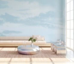 Big Sky© Mural Wallpaper In Laguna -Drop It Modern Sales big sky laguna rendering