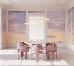 Big Sky© Mural Wallpaper In Santa Fe -Drop It Modern Sales big sky santa fe rendering