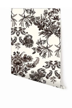 Delft© Mural Wallpaper In Black