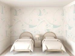 Magma© Wallpaper In Bleu -Drop It Modern Sales bleularge