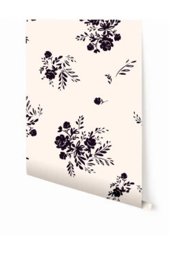 Bloom© Wallpaper In Ebony