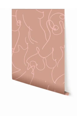 Bosom© Wallpaper In Terracotta