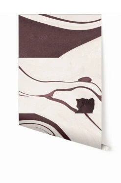 Magma© Wallpaper In Cabernet