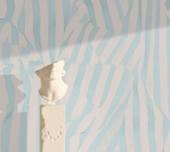 Carnival© Mural Wallpaper In French Bleu -Drop It Modern Sales carnival bleu renderingbleu