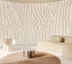 Carnival© Mural Wallpaper In Greige -Drop It Modern Sales carnival greige rendering