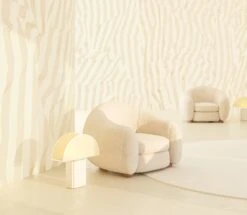 Carnival© Mural Wallpaper In Ivory -Drop It Modern Sales carnival ivory renderingcrop