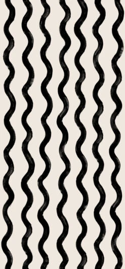 Cassette© Wallpaper In Black + Cremé -Drop It Modern Sales cassette black creme diy28