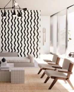 Cassette© Wallpaper In Black + White -Drop It Modern Sales cassette black white crop a