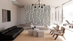 Cassette© Wallpaper In Black + White -Drop It Modern Sales cassette black white rendering