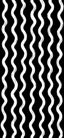 Cassette© Wallpaper In Charcoal Black -Drop It Modern Sales cassette charcoalblack diy28