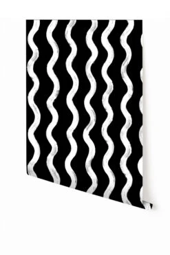 Cassette© Wallpaper In Charcoal Black