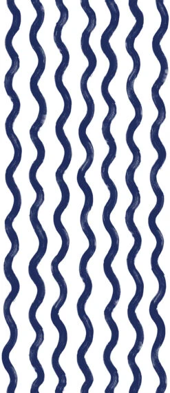 Cassette© Wallpaper In Navy -Drop It Modern Sales cassette navy diy52