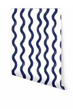 Cassette© Wallpaper In Navy