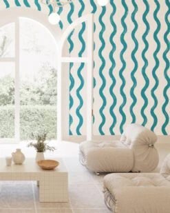 Cassette© Wallpaper In Neptune -Drop It Modern Sales cassette neptune rendering crop a