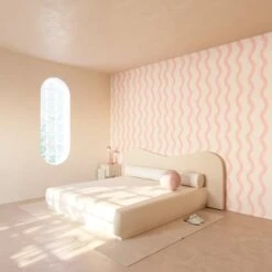 Cassette© Wallpaper In Petal -Drop It Modern Sales cassette petal rendering