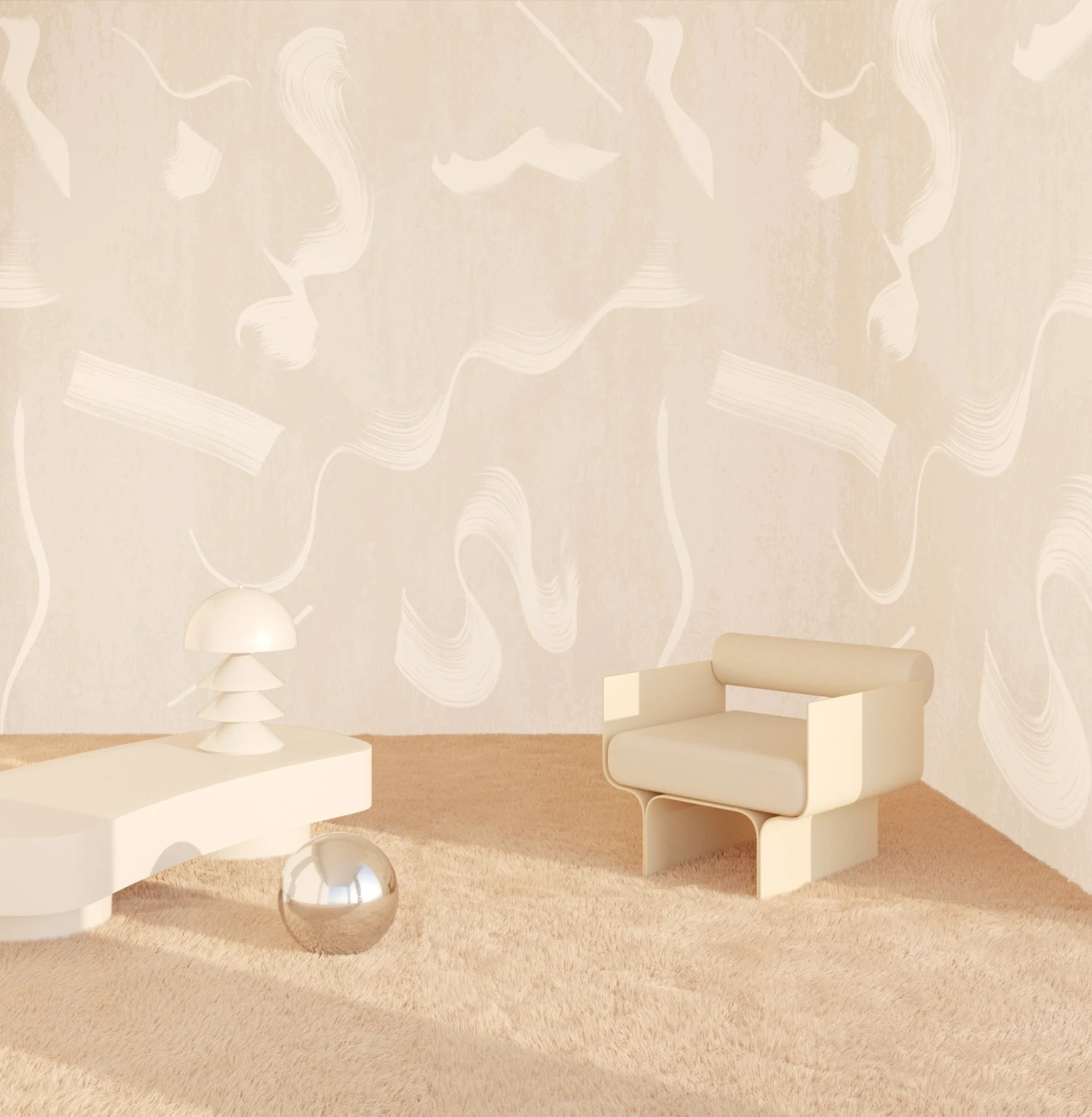 Cavatelli© Wallpaper In Chalk 4 Cavatelli© Wallpaper In Chalk - Image 4