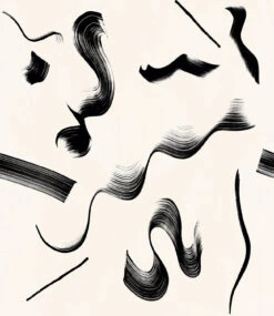 Cavatelli© Wallpaper In Black + Creme -Drop It Modern Sales cavatelli nude diy