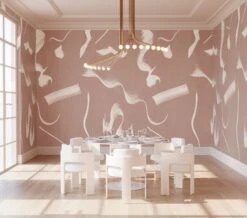 Cavatelli© Wallpaper In Terracotta -Drop It Modern Sales cavatelli terracotta rendering