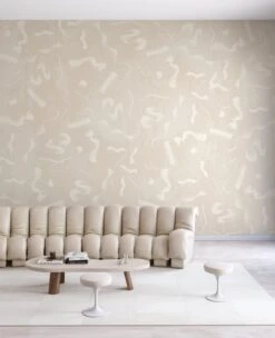 Fusilli© Wallpaper In Chalk -Drop It Modern Sales chalk 2