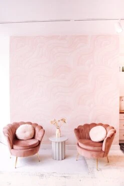 Sediment #2© Wallpaper In Blush -Drop It Modern Sales champagneunicorns BookhaUpgrade 8