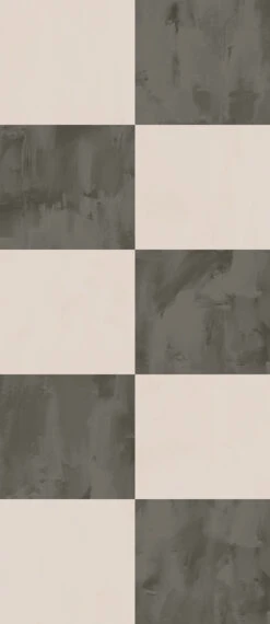 Checkmate© Wallpaper In Black + Creme -Drop It Modern Sales checkmate black creme diy