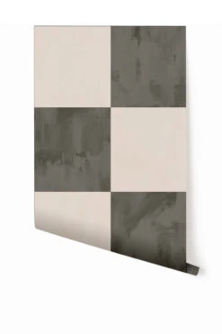 Checkmate© Wallpaper In Black + Creme