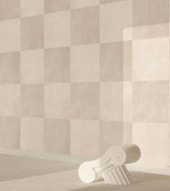 Checkmate© Wallpaper In Bone -Drop It Modern Sales checkmate bone renderingcrop