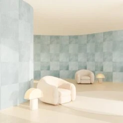 Checkmate© Wallpaper In Teal -Drop It Modern Sales checkmate teal rendering