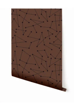 Dot To Dot© Wallpaper In Chocolate