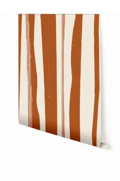 Longitude© Mural Wallpaper In Clay