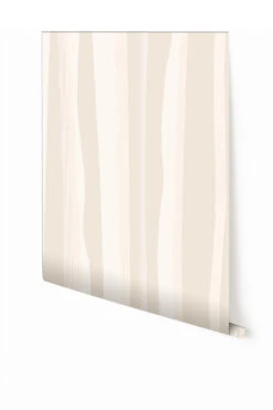 Longitude© Mural Wallpaper In Cremé