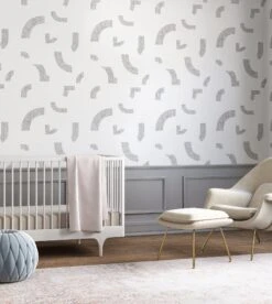 Crosshatch© Wallpaper In Grey -Drop It Modern Sales crosshatch grey finalcropcrop2