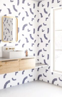 Crosshatch© Wallpaper In Navy -Drop It Modern Sales crosshatch navy finalcopy